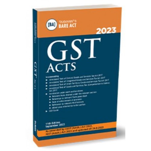 Taxmann's GST Acts Pocket Bare Act 2023